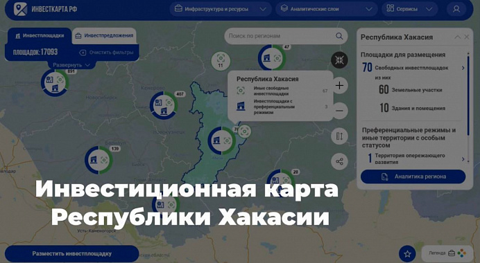Инвестиционная карта Республики Хакасия