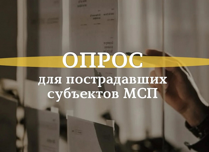 Опрос для пострадавших субъектов МСП 